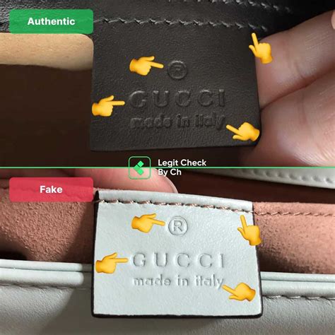 gucci marmont replica vs authentic|how to check gucci marmont bag.